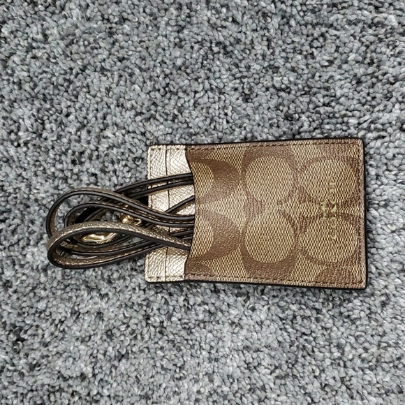 NWT Coach card holder lanyard - Picture 2 of 2